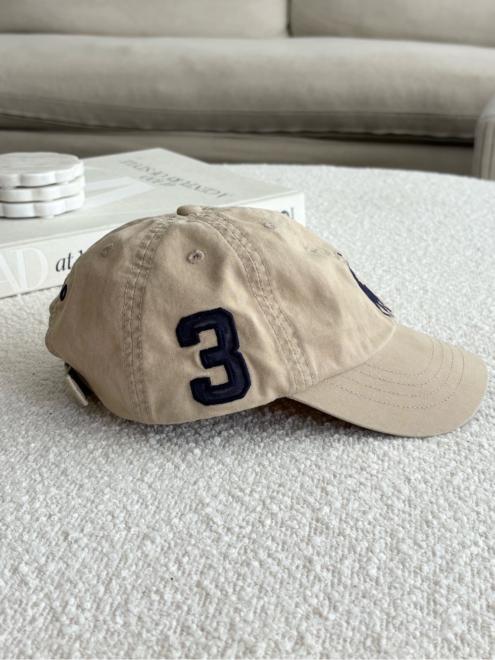 Kids Big Pony Khaki Polo by Ralph Lauren Cap